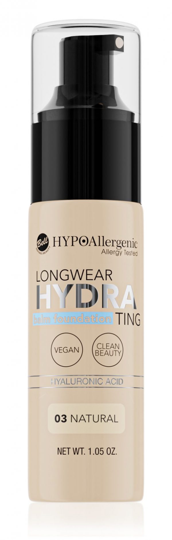 HYPOAllergenic Longwear Hydrating Balm Foundation 03 Natural